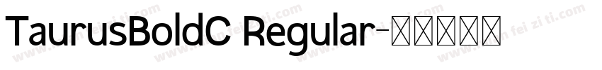 TaurusBoldC Regular字体转换